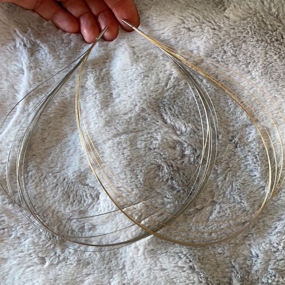 Humphrey Stainless Steel Necklace - Steel and Gold - Picture 3 of 6